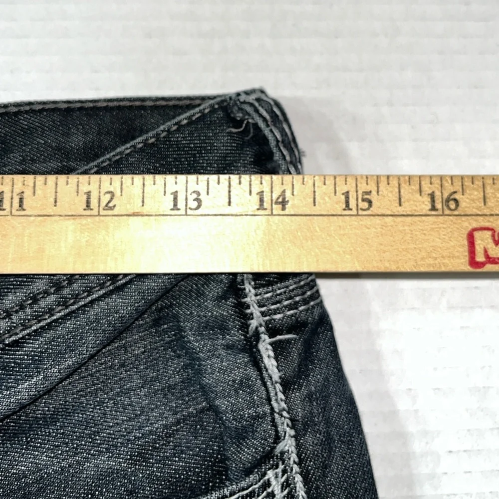 Pepe Jeans Boys Jeans 14 28x28.5 Dark Wash Denim Leather Trim Studded Distressed